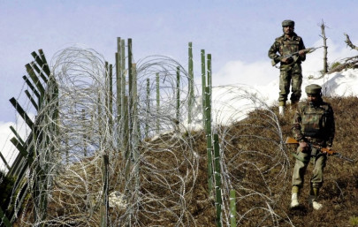 indian firing along loc injures two civilians
