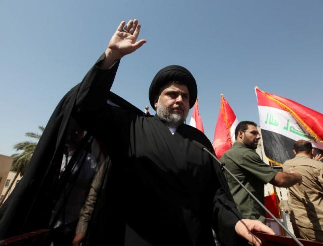 iraqi shi 039 ite cleric moqtada al sadr is seen during a protest against corruption at tahrir square in baghdad july 15 2016 photo reuters