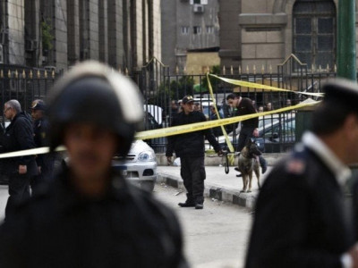 two killed in suicide bombing outside alexandria church