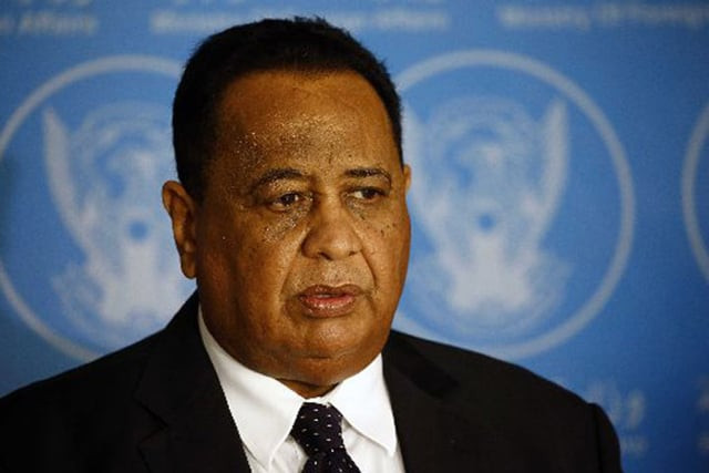 sudanese foreign minister ibrahim ghandour photo afp sudanese foreign minister ibrahim ghandour photo afp