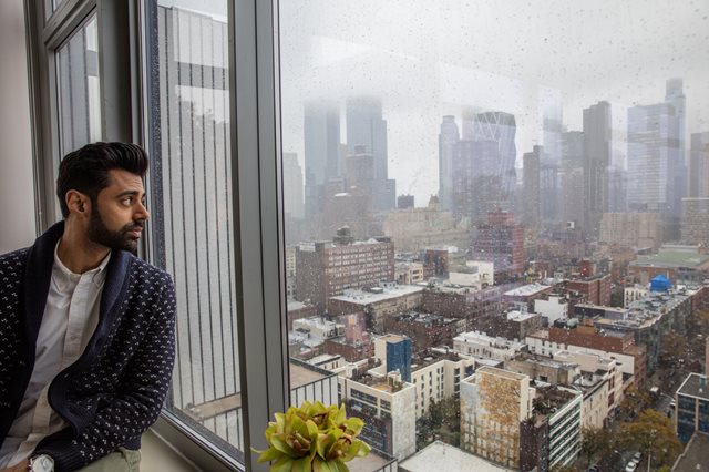 hasan minhaj of 039 the daily show 039 at the rooftop lounge in his building in new york photo courtesy the new york times