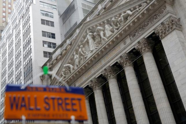 a souvenir license plate is seen outside the new york stock exchange in manhattan new york city us photo reuters