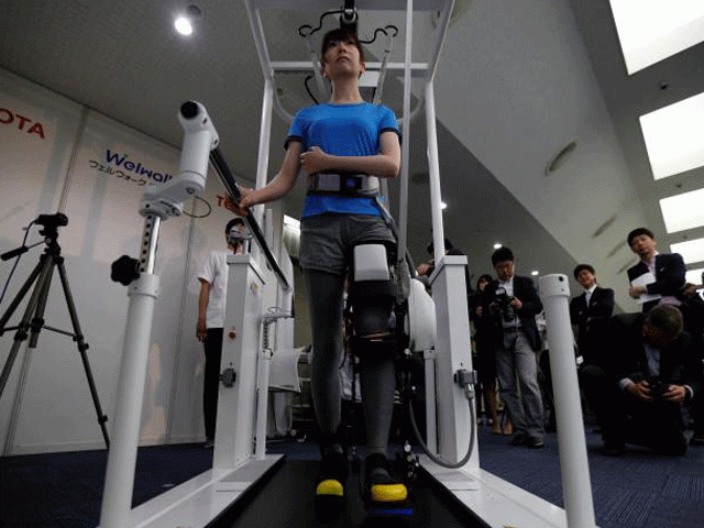 a model demonstrates toyota motor corp 039 s rehabilitation robot welwalk ww 1000 designed to aid in the rehabilitation of individuals with lower limb paralysis in tokyo japan april 12 2017 photo reuters a model demonstrates toyota motor corp 039 s rehabilitation robot welwalk ww 1000 designed to aid in the rehabilitation of individuals with lower limb paralysis in tokyo japan april 12 2017 photo reuters