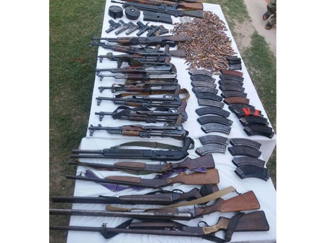 weapons recovered by fc balochistan on wednesday photo ispr weapons recovered by fc balochistan on wednesday photo ispr