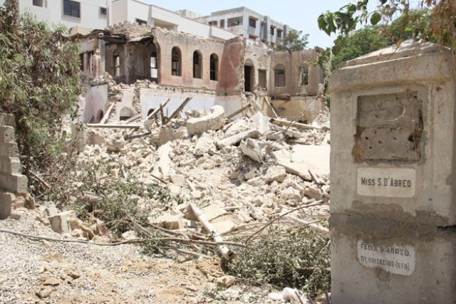 the residence of the school 039 s founder sybil d 039 abreo has been reduced to rubble photo ayesha mir express