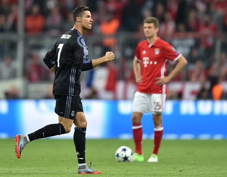 Champions League: Ronaldo nets 100th goal as Real Madrid bests Bayern Munich