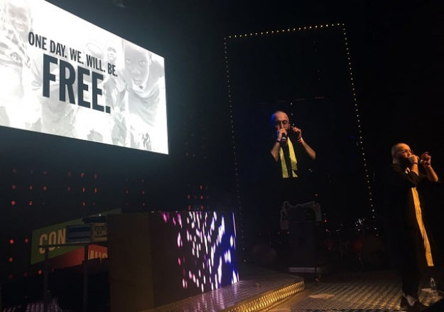 iraqi canadian hip hop artist yassin alsalman known by his stage name narcy performs on stage at the dubai international marine club during a music festival in the united arab emirates on april 7 2017 photo afp iraqi canadian hip hop artist yassin alsalman known by his stage name narcy performs on stage at the dubai international marine club during a music festival in the united arab emirates on april 7 2017 photo afp