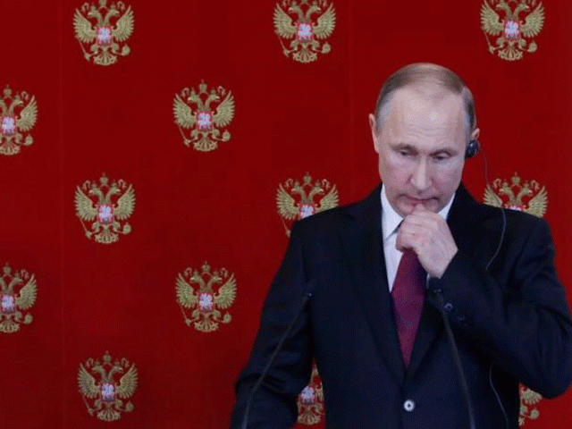 russian president vladimir putin attends a joint news conference with italian president sergio mattarella after their talks at the kremlin in moscow russia april 11 2017 photo reuters russian president vladimir putin attends a joint news conference with italian president sergio mattarella after their talks at the kremlin in moscow russia april 11 2017 photo reuters