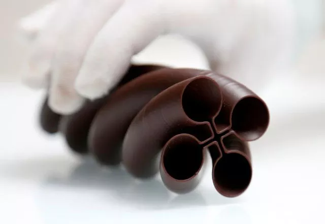 gaetan richard founder of the miam factory 3d printing chocolate company displays a three dimensional shape object after being printed at belgian chocolate company miam factory in gembloux belgium april 10 2017 photo reuters gaetan richard founder of the miam factory 3d printing chocolate company displays a three dimensional shape object after being printed at belgian chocolate company miam factory in gembloux belgium april 10 2017 photo reuters