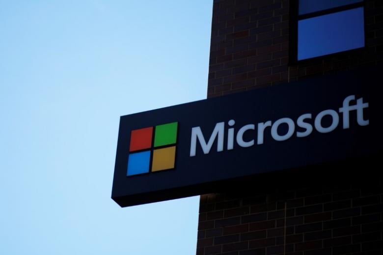 file photo a sign marks the microsoft office in cambridge massachusetts u s january 25 2017