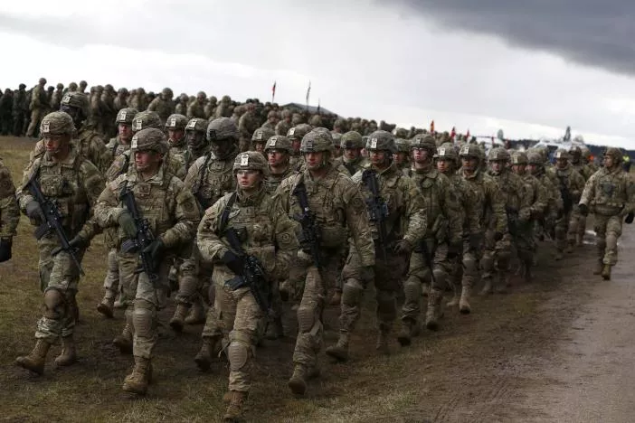u s soldiers attend welcoming ceremony for u s led nato troops at polygon near orzysz poland april 13 2017 photo reuters u s soldiers attend welcoming ceremony for u s led nato troops at polygon near orzysz poland april 13 2017 photo reuters
