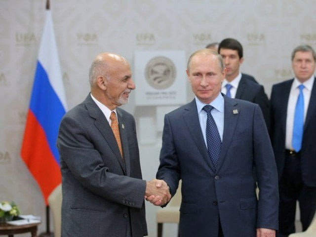 president of the russian federation vladimir putin meets with president of the islamic republic of afghanistan photo afp file