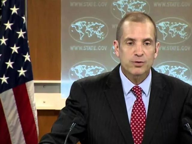 acting spokesperson for us state department mark toner was addressing a regular media briefing in washington photo file acting spokesperson for us state department mark toner was addressing a regular media briefing in washington photo file