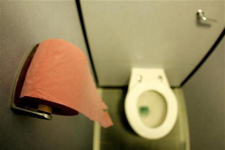 the user will have to wait for nine minutes before they can get another strip of toilet paper photo reuters
