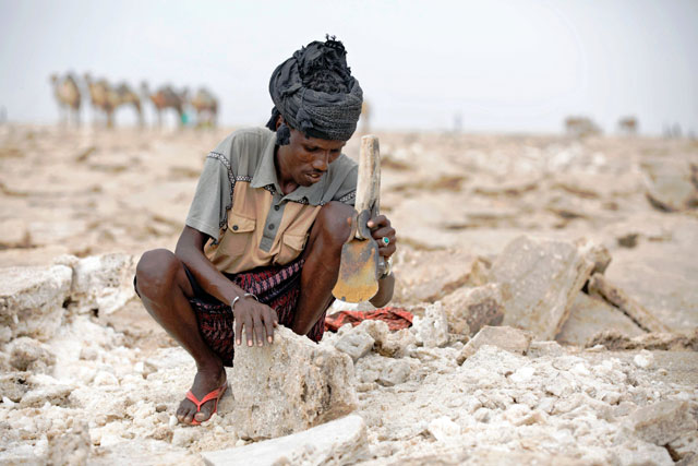 modern life intrudes on ethiopia s ancient salt trade
