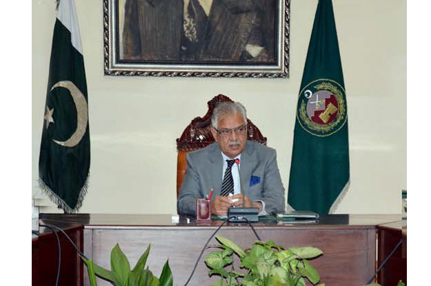 governor iqbal zafar jhagra presides over the 45th meeting of apex committee of the province photo ppi