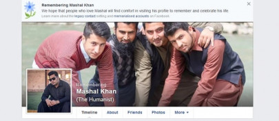 facebook memorialises mashal khan s account