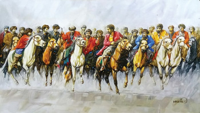 painting exhibition of horses and women s suffering painting exhibition of horses and women s suffering