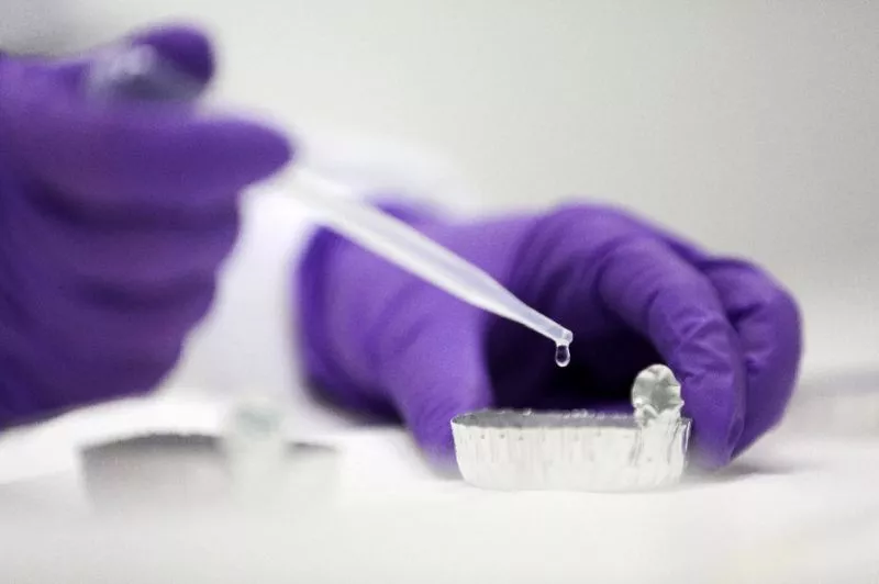 researchers have designed a wearable device that contains flexible sensors and microprocessors that stick to the skin and stimulate sweat glands photo afp researchers have designed a wearable device that contains flexible sensors and microprocessors that stick to the skin and stimulate sweat glands photo afp