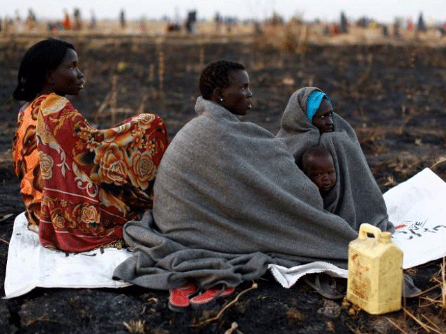 women wait to be registered prior to a food distribution carried out by the united nations world food programme wfp in thonyor leer state south sudan february 25 2017 photo reuters