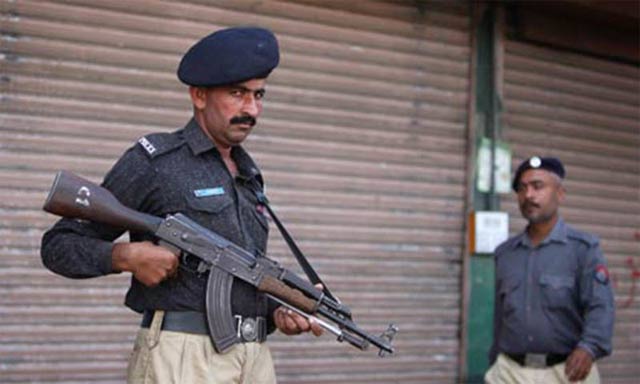 cctv footage shows asi nadeem tanoli being taken away in police mobile photo reuters