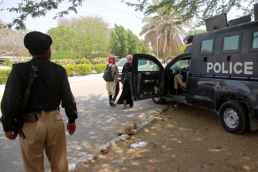 around 20 police mobiles were deployed on the entrances exits and all the main administrative blocks of the university photo athar khan express