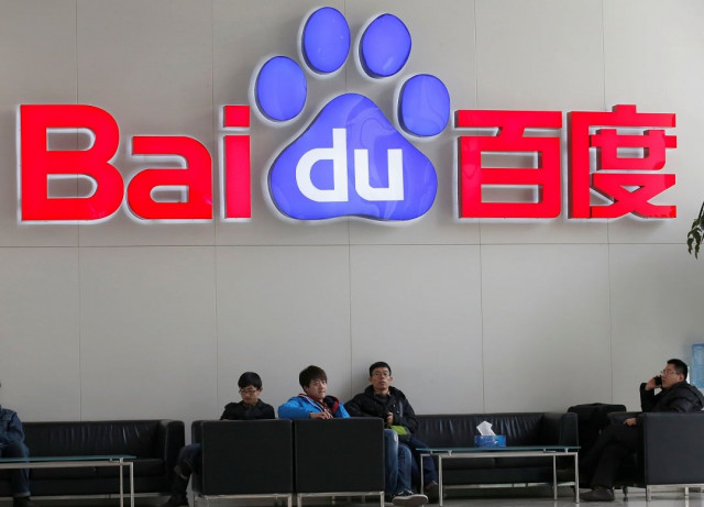 people sit in front of the company logo of baidu at its headquarters in beijing photo reuters people sit in front of the company logo of baidu at its headquarters in beijing photo reuters