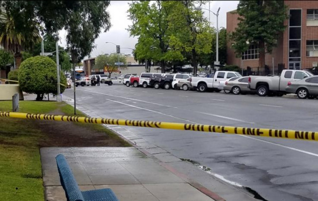 a road is blocked by police tape after a multiple victim shooting incident in downtown fresno california us april 18 2017 photo reuters a road is blocked by police tape after a multiple victim shooting incident in downtown fresno california us april 18 2017 photo reuters
