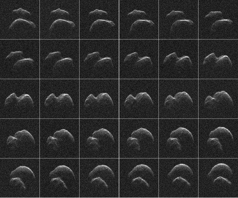 this nasa image obtained april 19 2017 shows a movie of asteroid 2014 jo25 generated using radar data collected by nasa 039 s goldstone solar system radar in california 039 s mojave desert photo afp