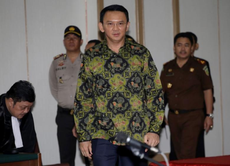 jakarta governor basuki quot ahok quot tjahaja purnama arrives for his court hearing in jakarta indonesia thursday april 20 2017 photo reuters