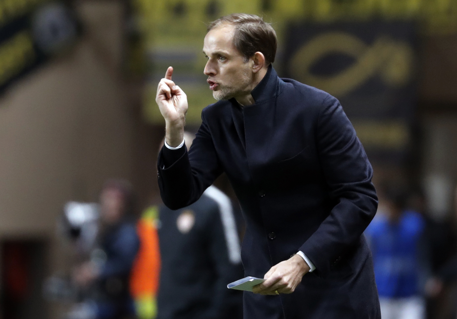 borussia dortmund coach thomas tuchel during match against as monaco photo reuters