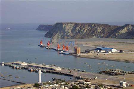 a general view of gwadar deep sea port on the arabian sea photo reuters