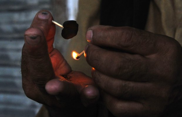 accused was arrested during a raid and 1 563 grammes of hashish was seized from his possession photo afp