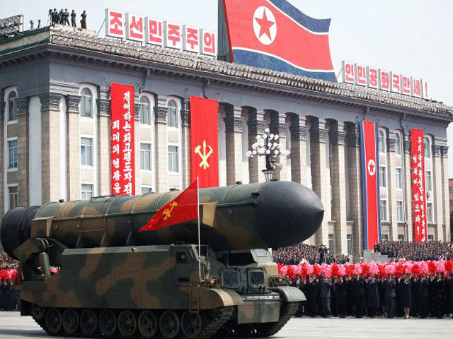 people cheer as a missile is driven past the stand with north korean leader kim jong un and other high ranking officials during a military parade marking the 105th birth anniversary of country 039 s founding father kim il sung in pyongyang april 15 2017 photo reuters people cheer as a missile is driven past the stand with north korean leader kim jong un and other high ranking officials during a military parade marking the 105th birth anniversary of country 039 s founding father kim il sung in pyongyang april 15 2017 photo reuters