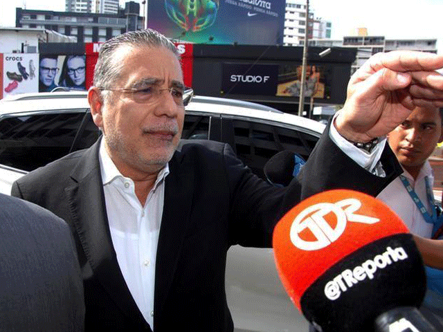 ramon fonseca founding partner of law firm mossack fonseca gestures as he talks to the media as he arrives at the public ministry office for the odebrecht corruption case in panama city panama february 9 2017 photo reuters