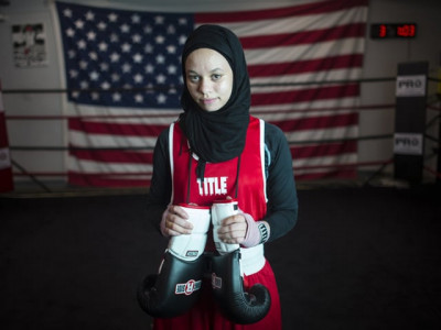 16 year old muslim wins right to box while wearing hijab