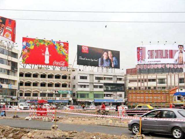 the ban on billboards on public hoardings in karachi led to the collapse of the billboard advertisement industry photo express