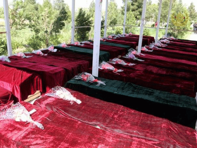 coffins containing the bodies of afghan national army ana soldiers killed in april 21 039 s attack on an army headquarters are lined up in mazar i sharif northern afghanistan april 22 2017 photo reuters coffins containing the bodies of afghan national army ana soldiers killed in april 21 039 s attack on an army headquarters are lined up in mazar i sharif northern afghanistan april 22 2017 photo reuters
