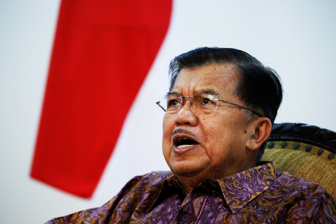 indonesia 039 s vice president jusuf kalla speaks during an interview with reuters in jakarta indonesia photo reuters