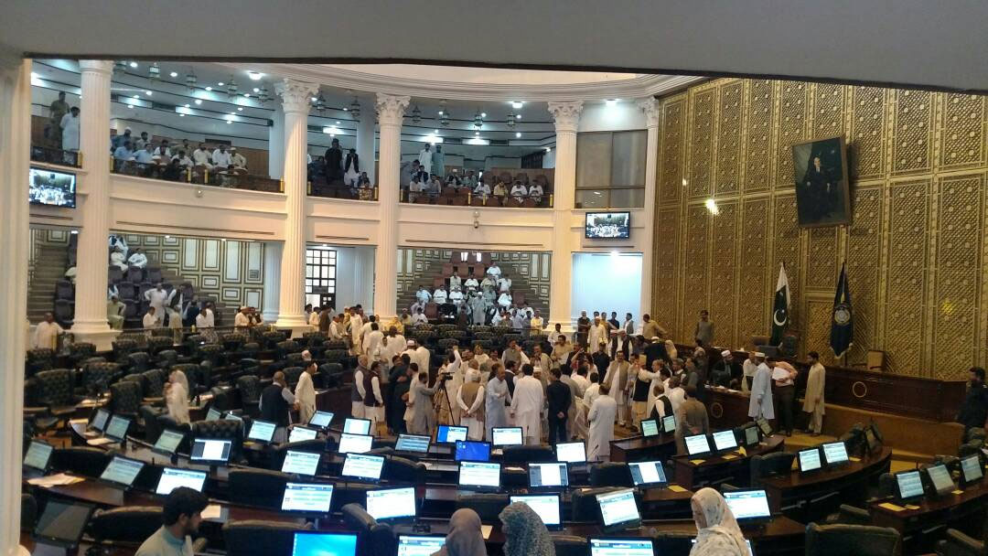 khyber pakhtunkhwa assembly in session on april 25 2017 photo express