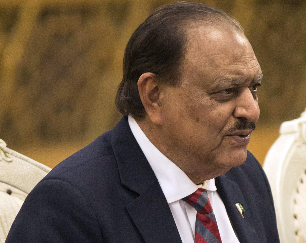 a file photo of president mamnoon hussain photo afp