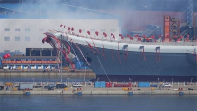 china launches first domestically built aircraft carrier china launches first domestically built aircraft carrier