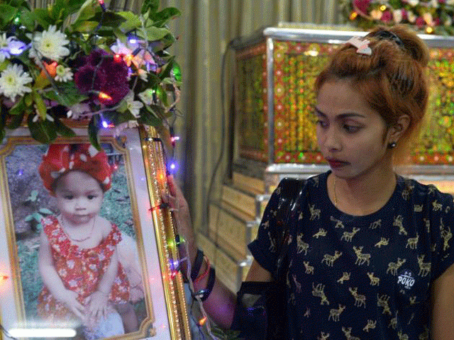 jiranuch trirat mother of 11 month old daughter who was killed by her father who broadcast the murder on facebook stands next to a picture of her daughter at a temple in phuket thailand april 25 2017 photo reuters jiranuch trirat mother of 11 month old daughter who was killed by her father who broadcast the murder on facebook stands next to a picture of her daughter at a temple in phuket thailand april 25 2017 photo reuters