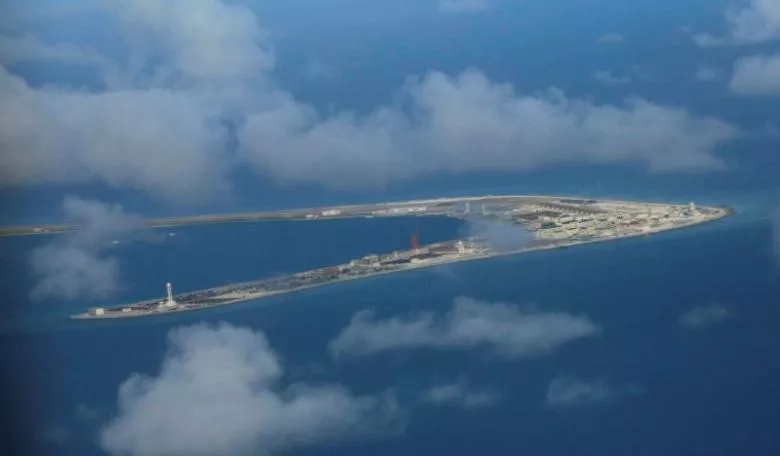 an aerial view of china occupied subi reef at spratly islands in disputed south china sea april 21 2017 photo reuters an aerial view of china occupied subi reef at spratly islands in disputed south china sea april 21 2017 photo reuters