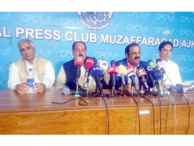leaders of joint opposition speak at a press conference photo express leaders of joint opposition speak at a press conference photo express