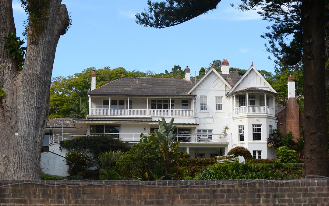 a view of quot elaine quot a 7 bedroom victorian mansion located on the waterfront in the suburb of point piper in sydney photo afp