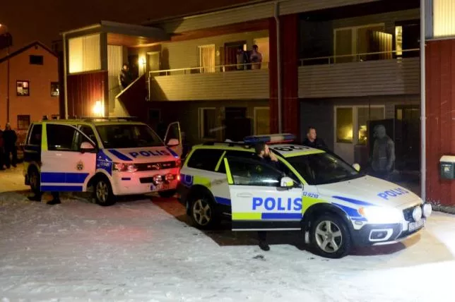 file photo of swedish police standing by police cars photo reuters file photo of swedish police standing by police cars photo reuters