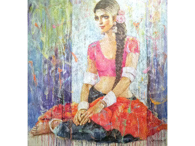 stealing the show artist paints beauty of thari women stealing the show artist paints beauty of thari women