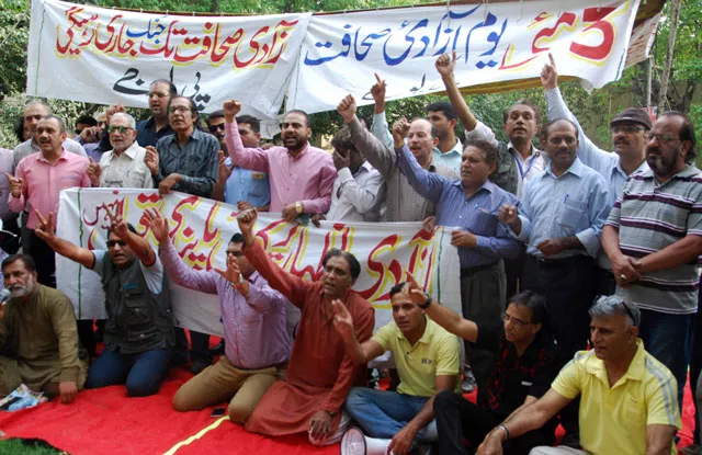 pfuj president gohar butt said pakistani journalists were increasingly being targeted by online smear campaigns photo express pfuj president gohar butt said pakistani journalists were increasingly being targeted by online smear campaigns photo express