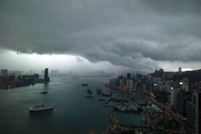 clouds gather over the hong kong skyline on may 4 2017 photo afp clouds gather over the hong kong skyline on may 4 2017 photo afp
